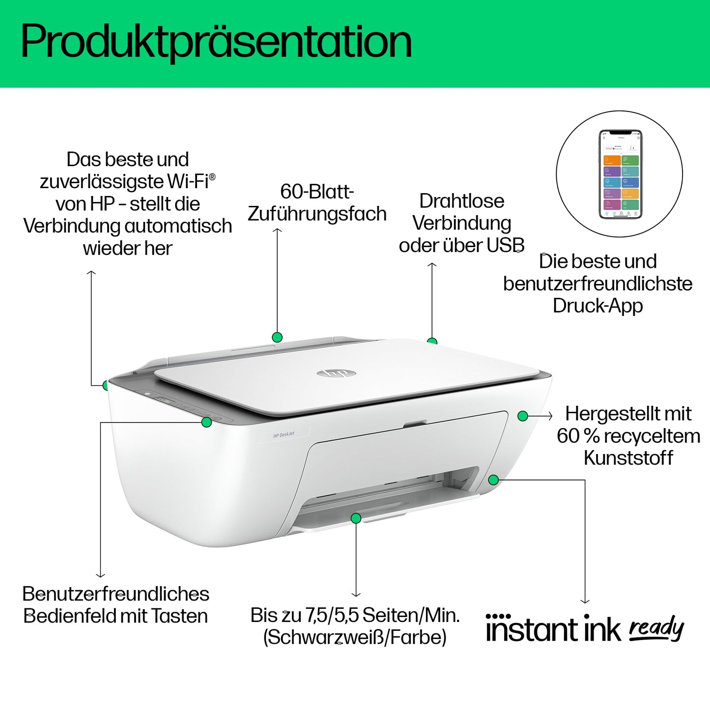 👉 Multifunktionsdrucker – Drucker, Scanner & Kopierer mit WLAN, kompakt & benutzerfreundlich